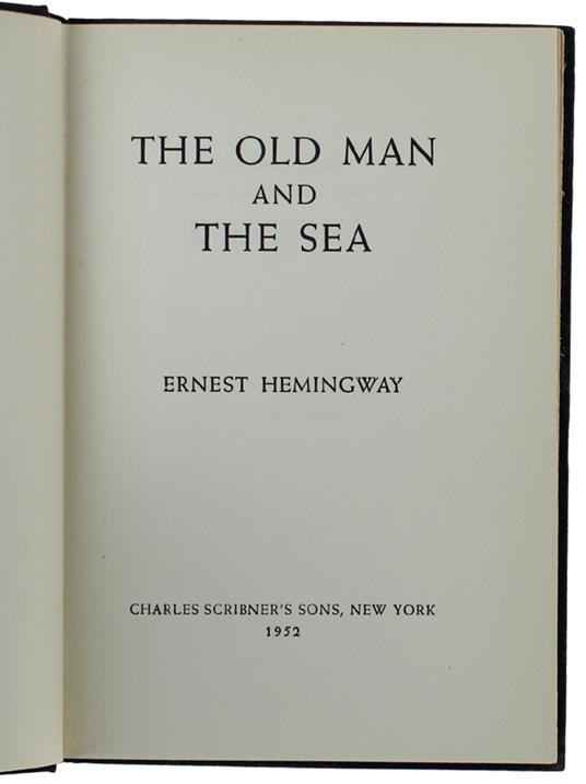 The Old Man & The Sea - Ernest Hemingway - copertina
