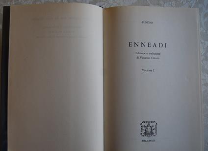 Enneadi. Volume I - Plotino - copertina