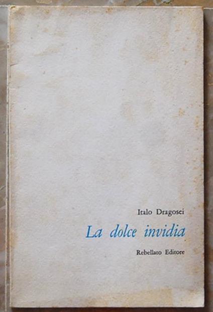 Dolce Invidia - Italo Dragoni - copertina