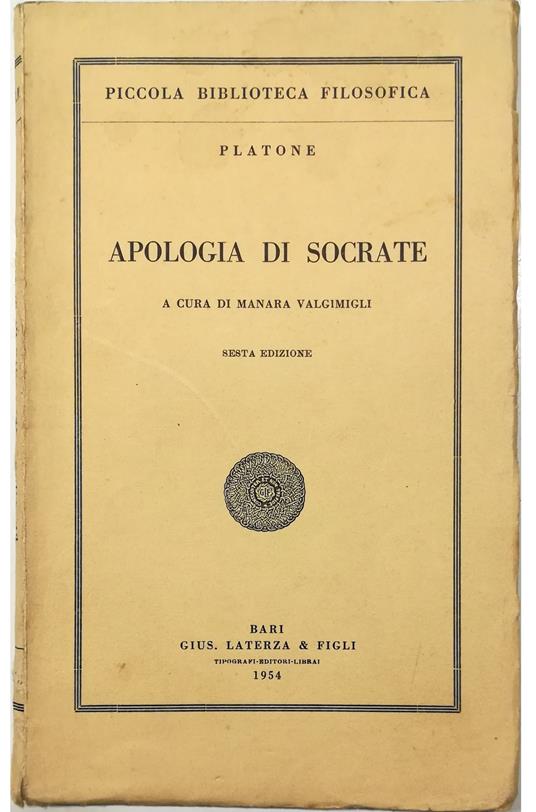 Apologia di Socrate - copertina