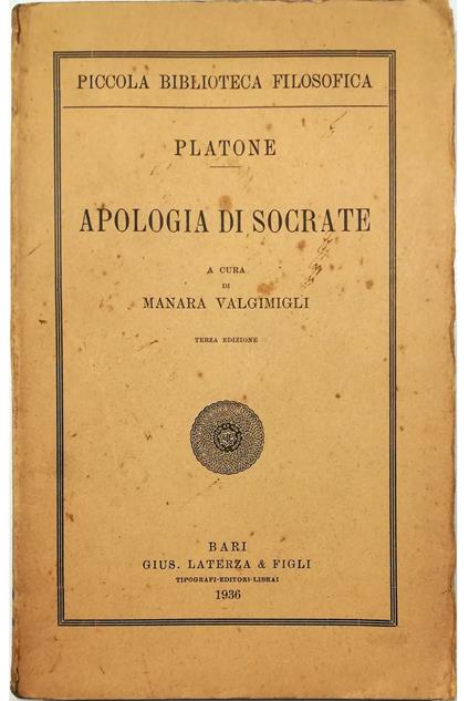 Apologia di Socrate - copertina