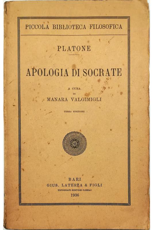 Apologia di Socrate - copertina