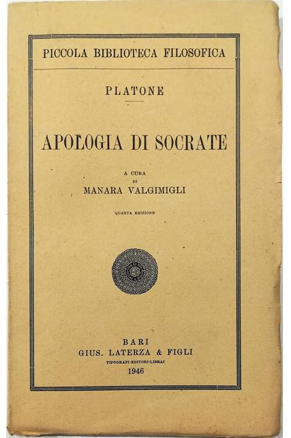Apologia di Socrate - copertina