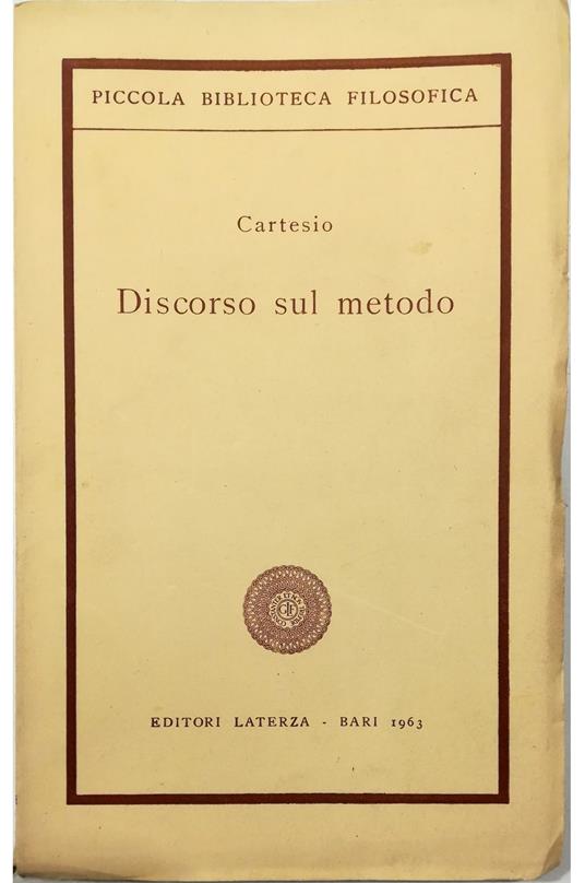 Discorso sul metodo - copertina