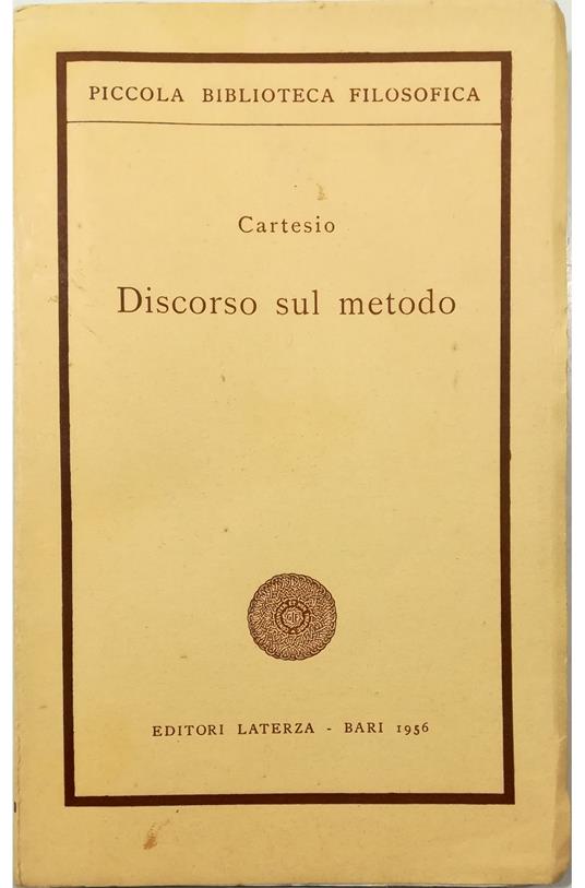 Discorso sul metodo - copertina