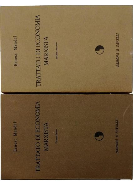 Trattato marxista di economia - completo in 2 voll - Ernest Mandel - copertina