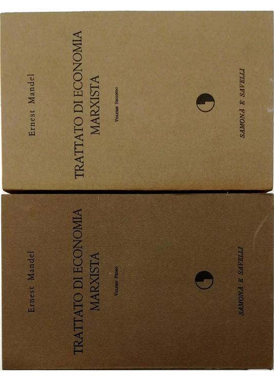 Trattato marxista di economia - completo in 2 voll - Ernest Mandel - copertina