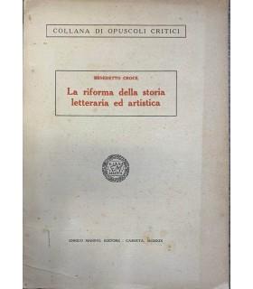 riforma della storia letteraria ed artistica - Benedetto Croce - copertina