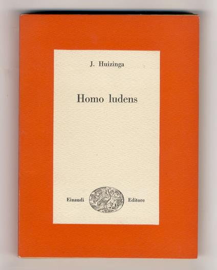Homo ludens - Johan Huizinga - copertina