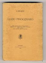 Liriche. Libro I: Reminescenze della mia 