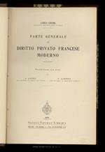 Parte generale del diritto privato francese moderno. Traduzione con note di A. Ascoli e F. Cammeo