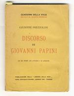 Discorso su Giovanni Papini