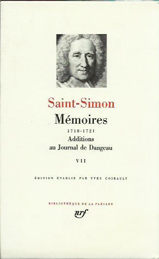 Mémoires 1718-1721: Tome VII - Claude-Henri de Saint-Simon - copertina