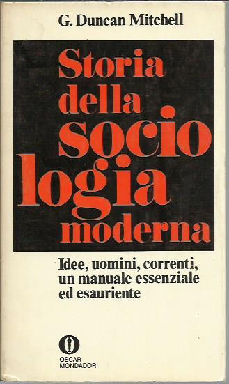 Storia della sociologia moderna - G. Mitchell - copertina