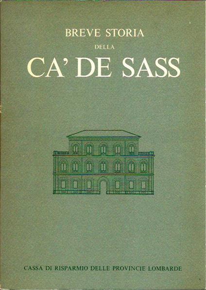 Breve storia della Cà de Sass - copertina