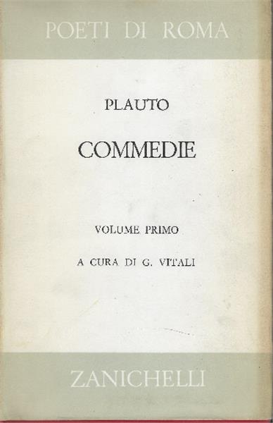 Commedie - T. Maccio Plauto - copertina
