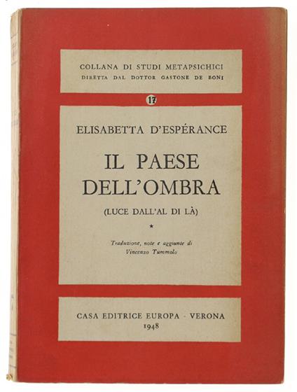 Il Paese Dell'Ombra (Luce Dall'Al Di Là) - copertina