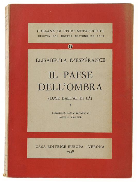 Il Paese Dell'Ombra (Luce Dall'Al Di Là) - copertina