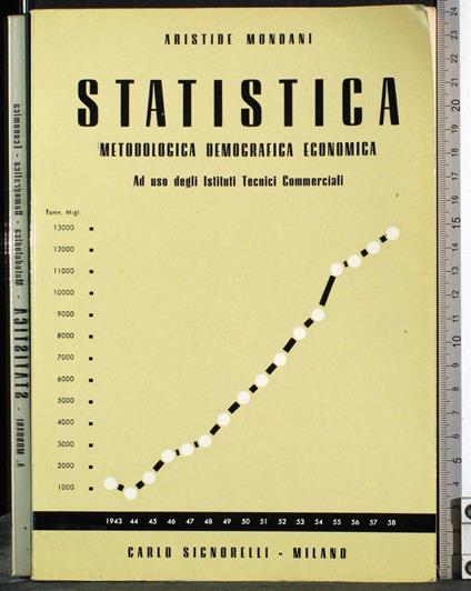 Statistica. Metologica. Demografica. Economica - copertina