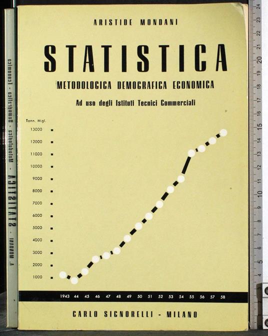 Statistica. Metologica. Demografica. Economica - copertina