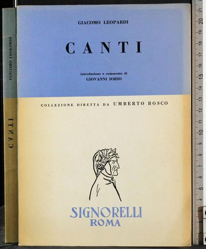 Canti - Giacomo Leopardi - copertina