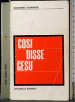 Così disse Gesù