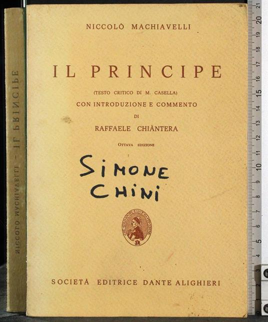 Il principe - Niccolò Machiavelli - copertina