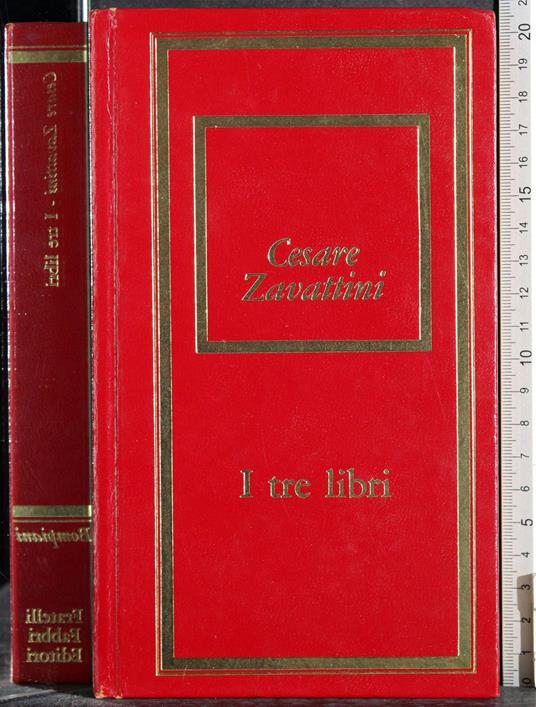 I tre libri - Cesare Zavattini - copertina