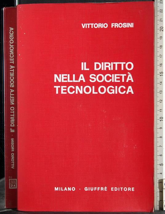 Il diritto nella società tecnologica - Vittorio Frosini - copertina