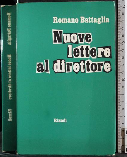 Nuove lettere al direttore - Romano Battaglia - copertina