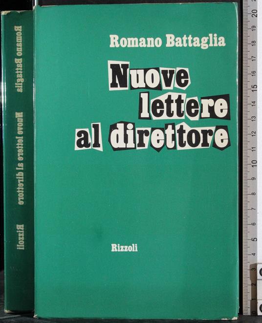 Nuove lettere al direttore - Romano Battaglia - copertina