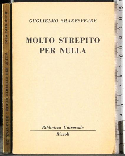 Molto strepito per nulla - William Shakespeare - copertina