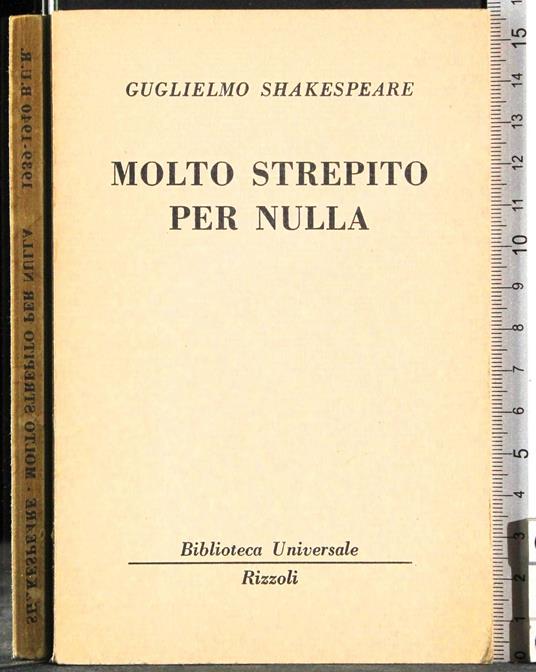 Molto strepito per nulla - William Shakespeare - copertina