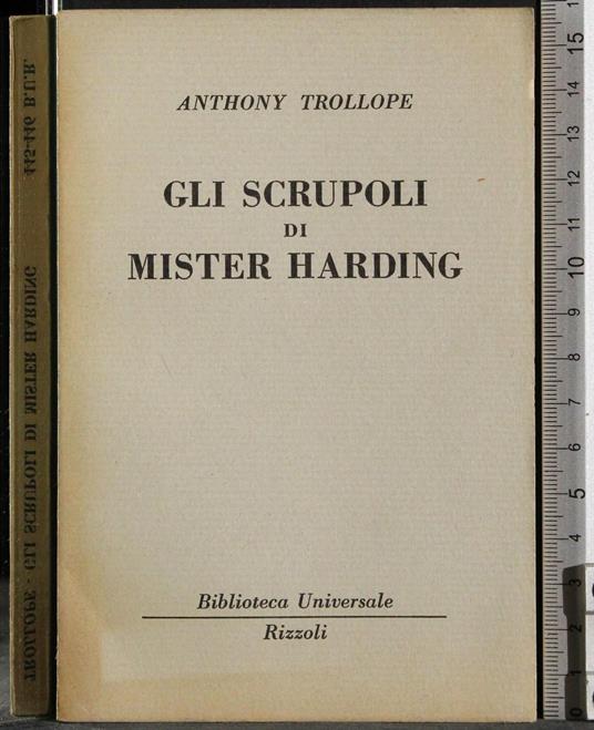 Gli scrupoli di mister Harding - Anthony Trollope - copertina