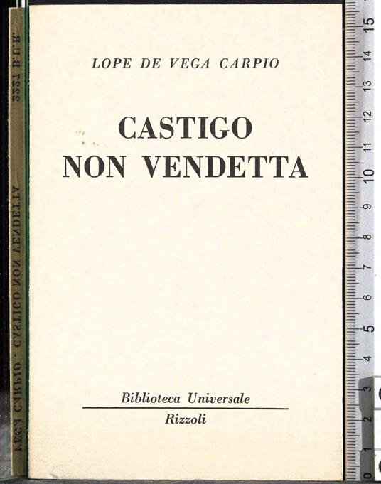 Castigo non vendetta - Lope de Vega - copertina