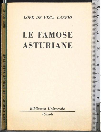 Le famose asturiane - Lope de Vega - copertina