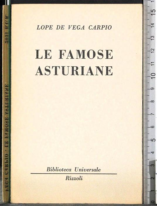 Le famose asturiane - Lope de Vega - copertina