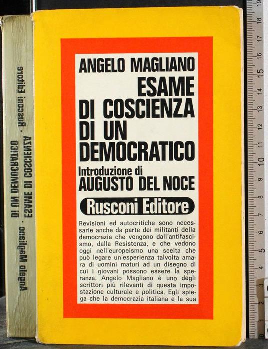 Esame di coscienza di un democratico - Angelo Magliano - copertina