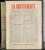 costituente. Problemi, idee, discussioni