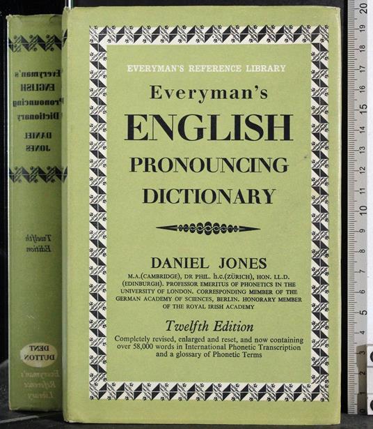 English pronouncing dictionary - Daniel Jones - copertina