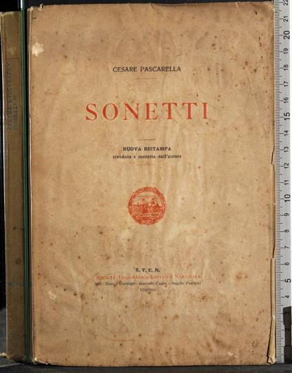 Sonetti - Cesare Pascarella - copertina