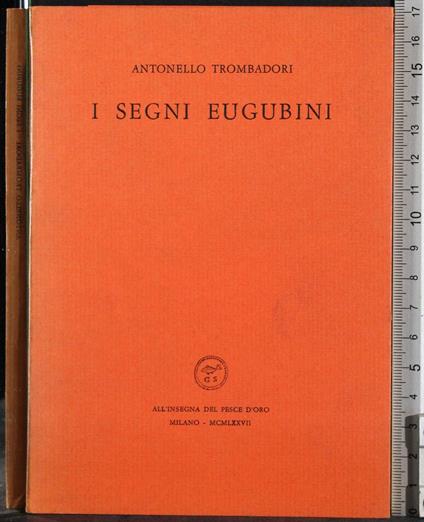 I segni Eugubini - Antonello Trombadori - copertina