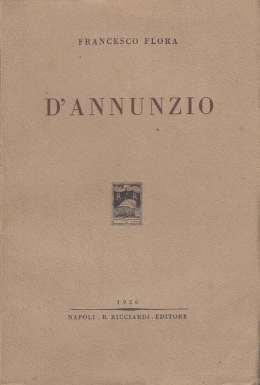 D'Annunzio - Francesco Flora - copertina