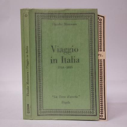 Viaggio in Italia 1844-1845 - Theodor Mommsen - copertina