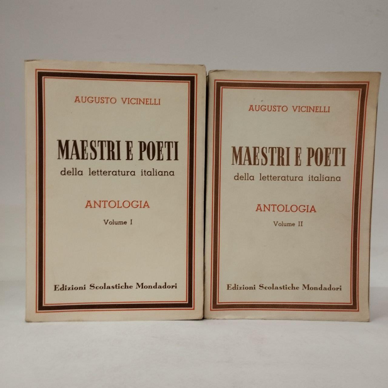Maestri e poeti della letteratura italiana. Antologia