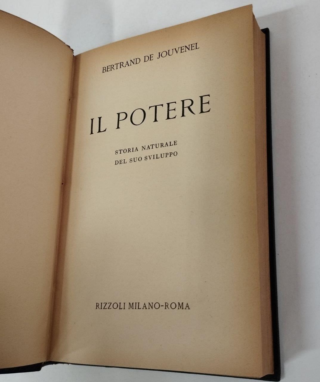 Il Potere. Storia naturale del suo sviluppo