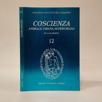 Coscienza animale, umana, superumana - copertina