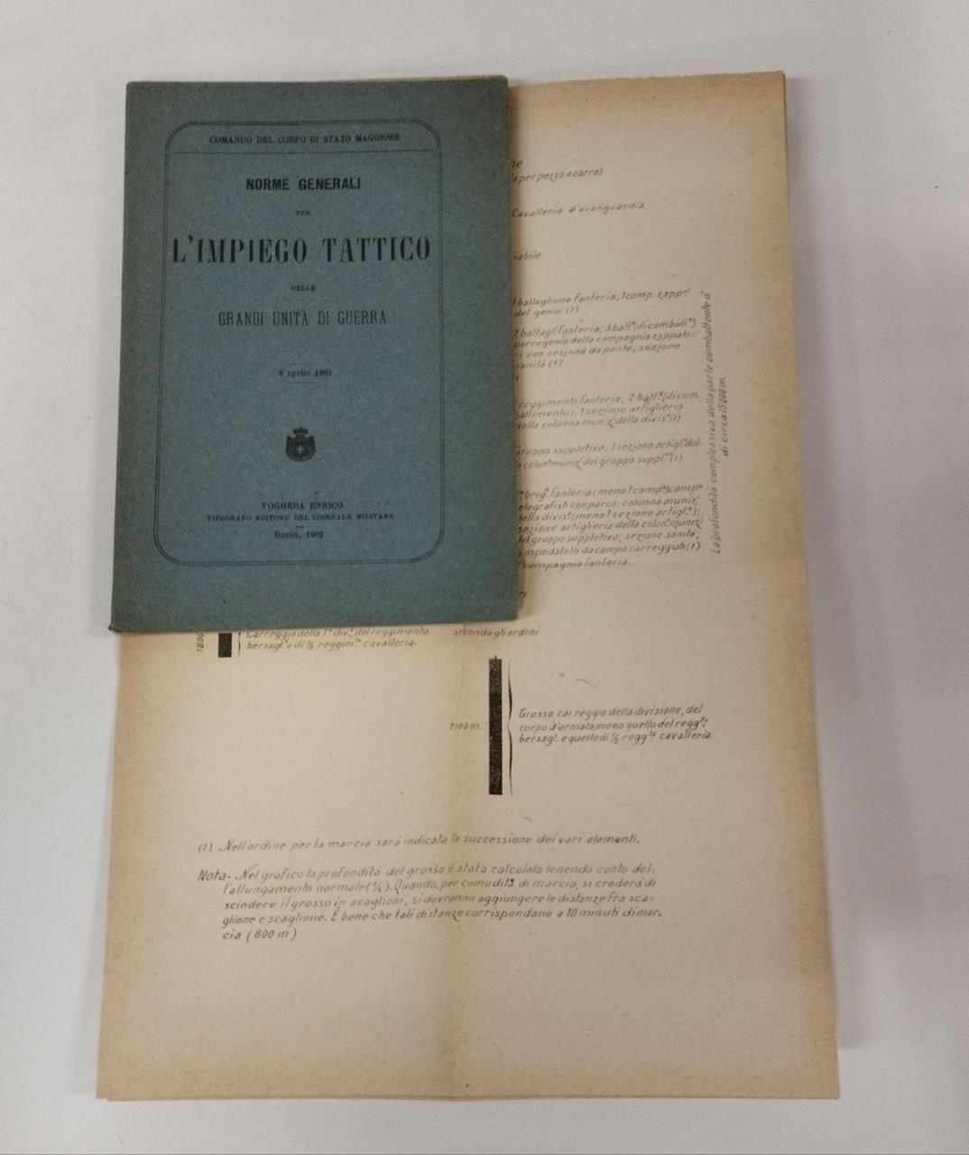 Norme generali per l'impiego tattico delle grandi unità di guerra