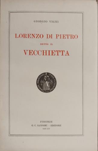 Lorenzo di Pietro detto il Vecchietta - Giorgio Vigna - copertina