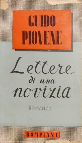 Lettere di una novizia. Romanzo - Guido Piovene - copertina